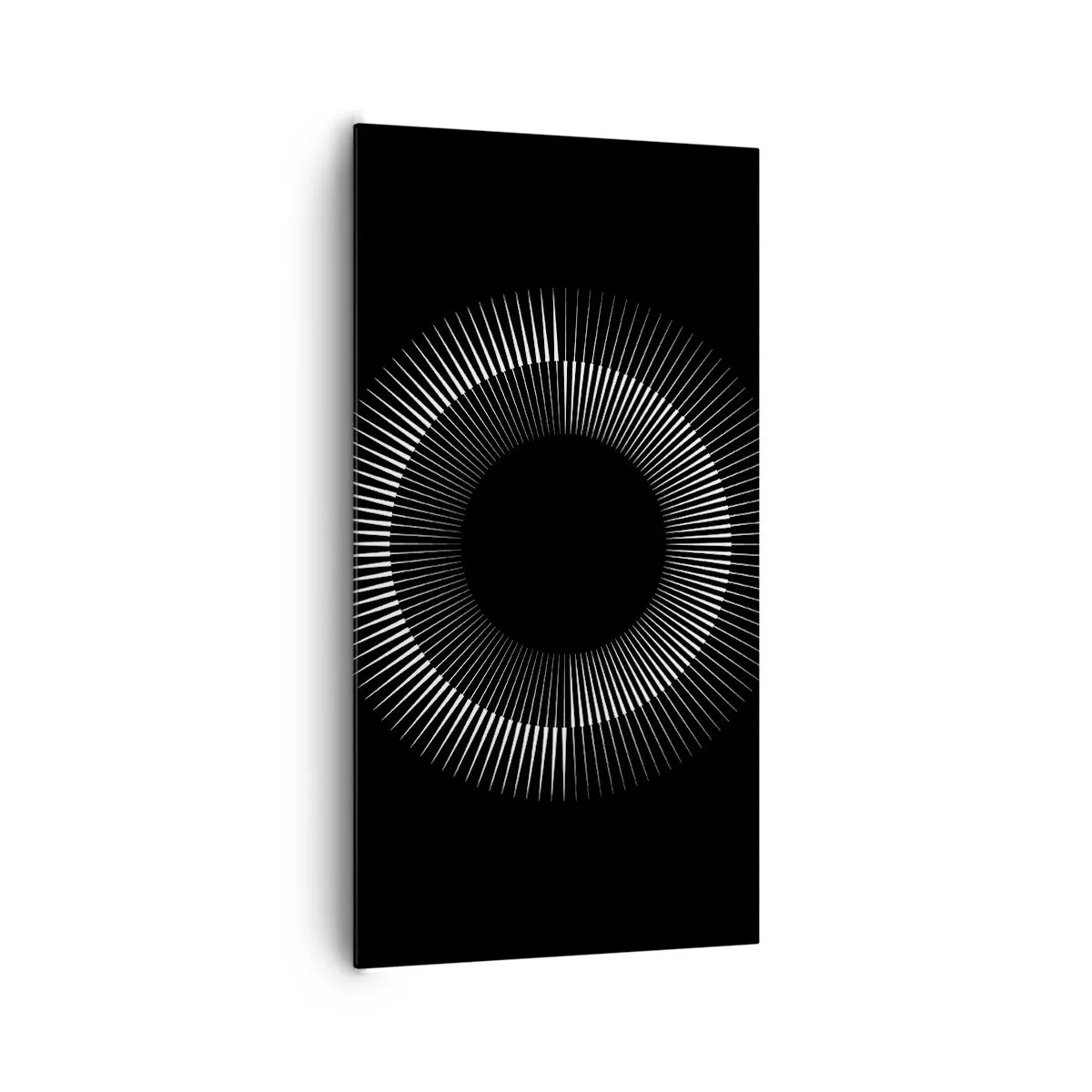 Bild auf Leinwand - Leinwandbild - Schwarze Sonne - 65x120 cm