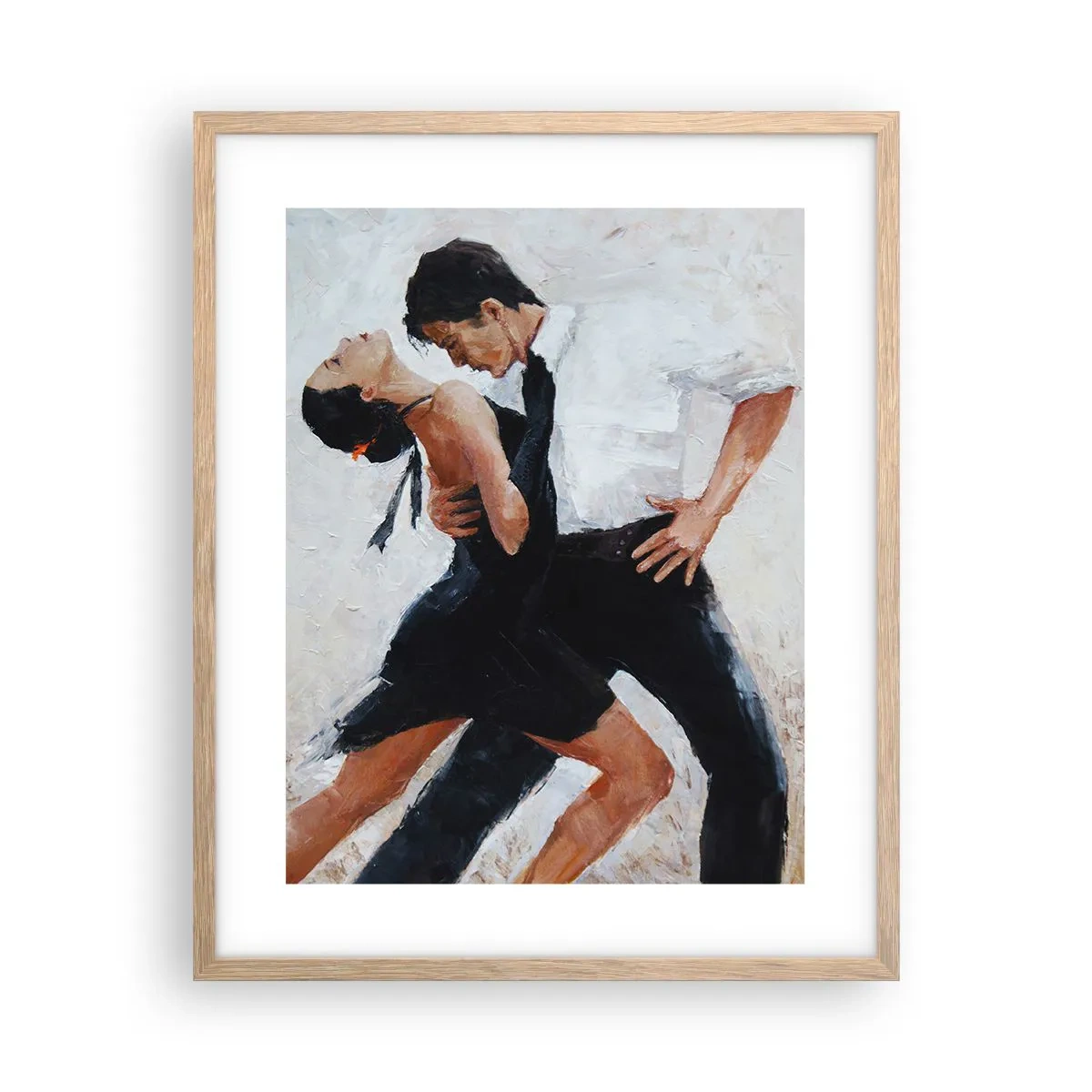 Poster in einem Rahmen aus heller Eiche - Tango meiner Träume und Träume - 40x50 cm