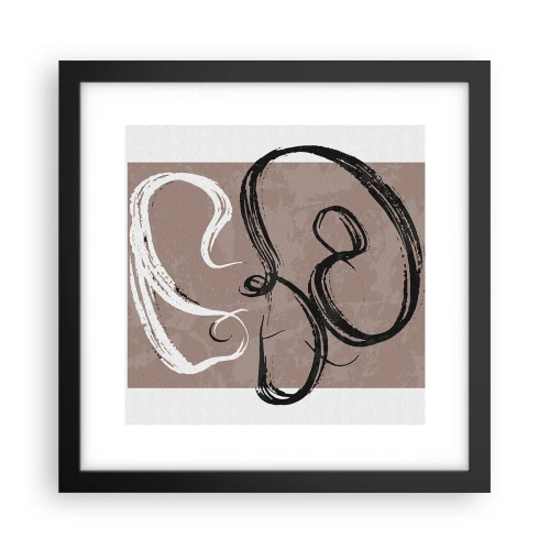 Poster in einem schwarzem Rahmen - Komposition – die Suche nach Fülle - 30x30 cm