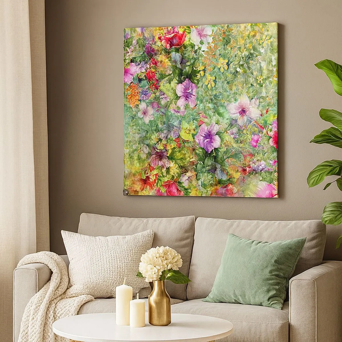 Bild auf Leinwand - Leinwandbild - In Blumen für das Verderben - 30x30 cm