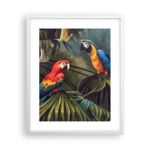 Poster in einem weißen Rahmen - Romantik in den Tropen - 40x50 cm