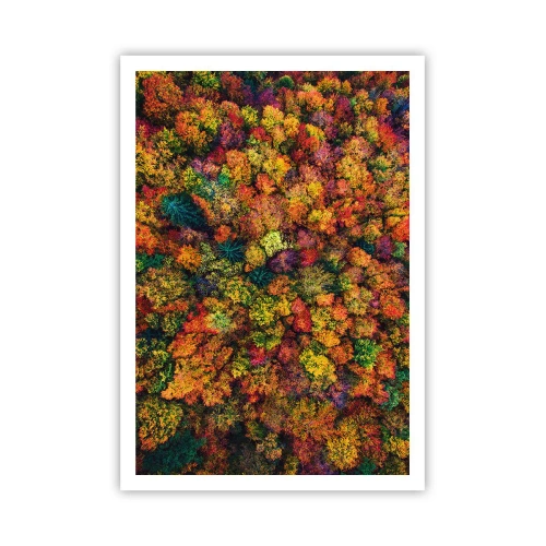 Poster - Blumenstrauß aus Herbstbäumen - 70x100 cm