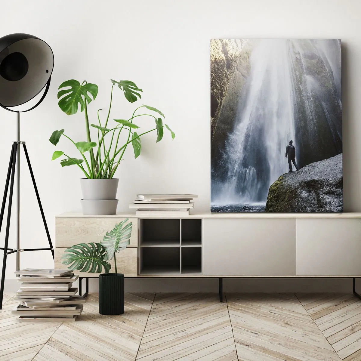 Bild auf Leinwand - Leinwandbild - Wiederherstellung der Proportionen - 55x100 cm