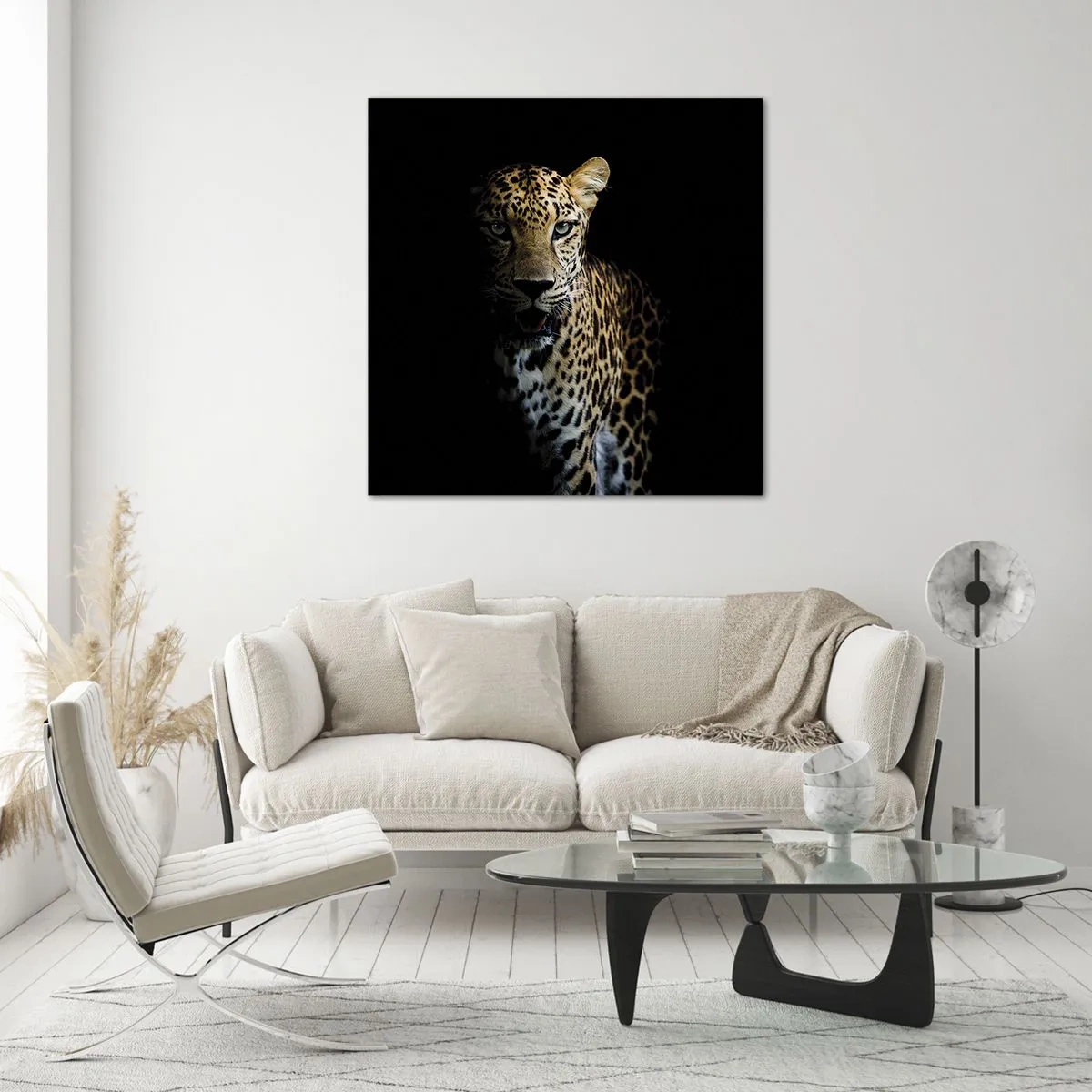 Glasbild - Bild auf glas - Dunkle Schönheit - 70x70 cm