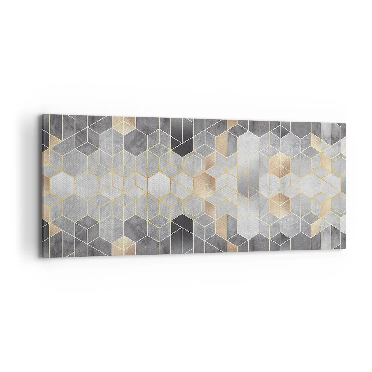 Bild auf Leinwand - Leinwandbild - Diamant-Komposition - 100x40 cm
