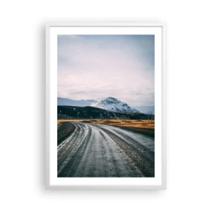 Poster in einem weißen Rahmen - Im isländischen Flair - 50x70 cm