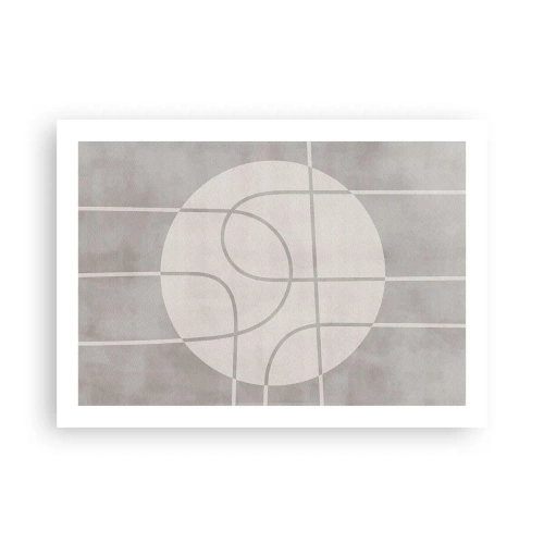 Poster - Kreisförmig und geradeaus - 70x50 cm