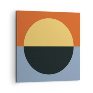 Bild auf Leinwand - Leinwandbild - Eine Komposition aus Wärme und Kühle - 60x60 cm