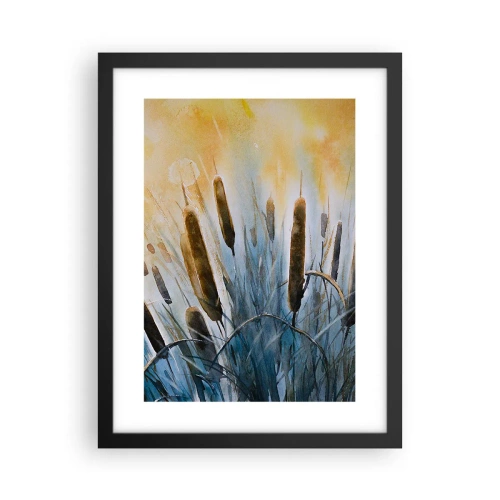 Poster in einem schwarzem Rahmen - Die Kälte des Wassers, die Hitze der Sonne - 30x40 cm