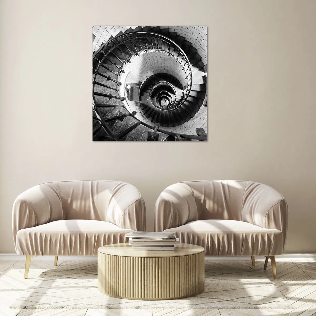 Glasbild - Bild auf glas - Höher und höher - 60x60 cm