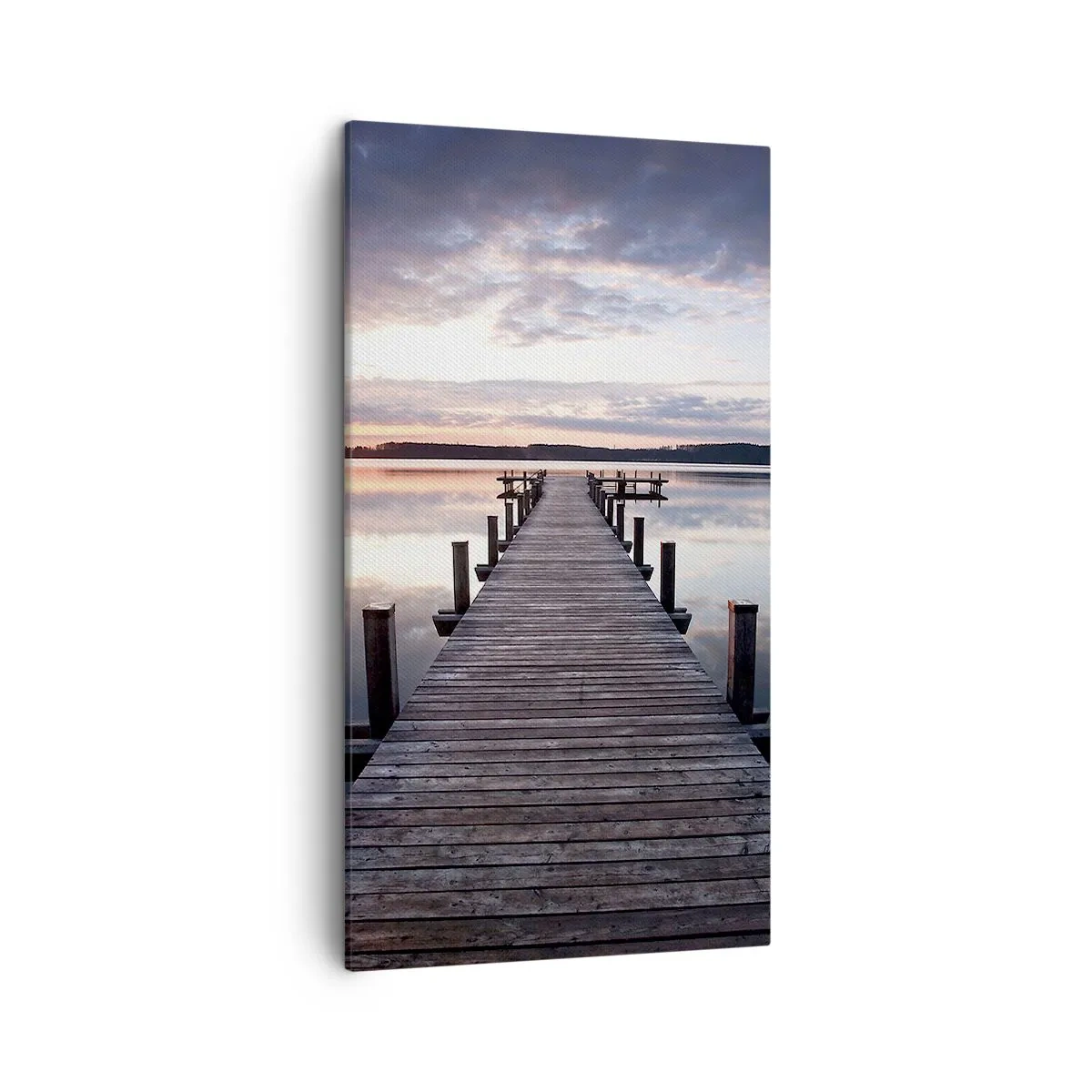 Bild auf Leinwand - Leinwandbild - Eine stille Grenze zwischen Tag und Nacht - 45x80 cm