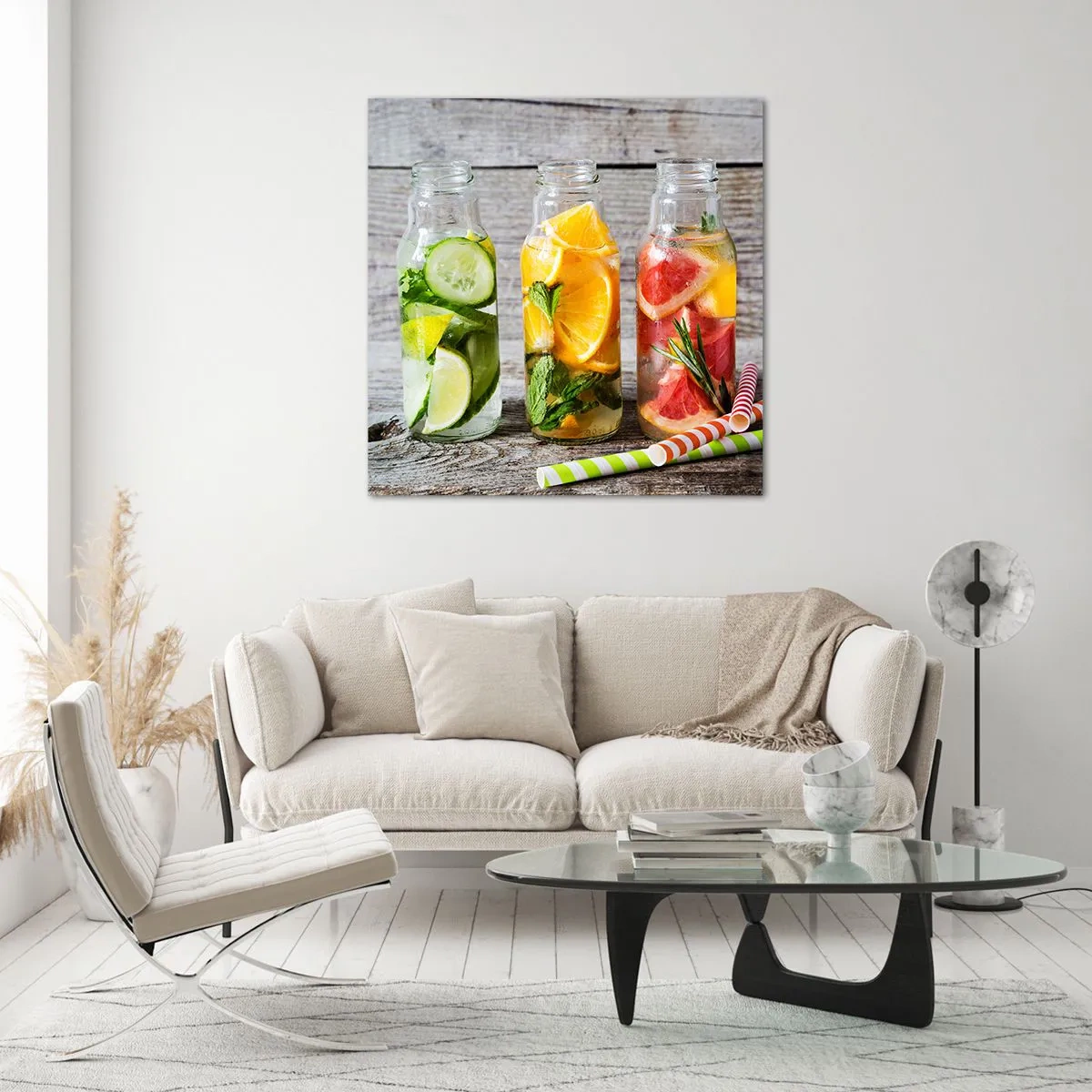 Glasbild - Bild auf glas - Von Natur aus gesund - 30x30 cm