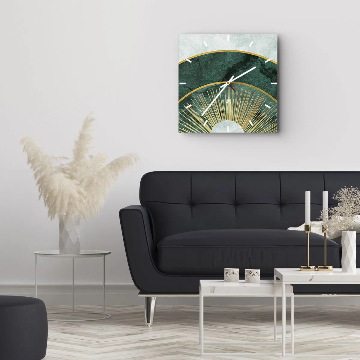 Wanduhr - Glasuhr - Anderes Sonnensystem - 40x40 cm