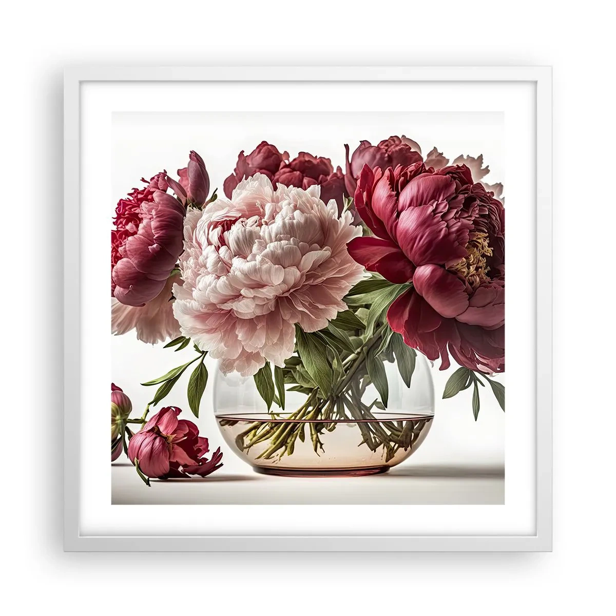 Poster in einem weißen Rahmen - In voller Schönheit - 50x50 cm