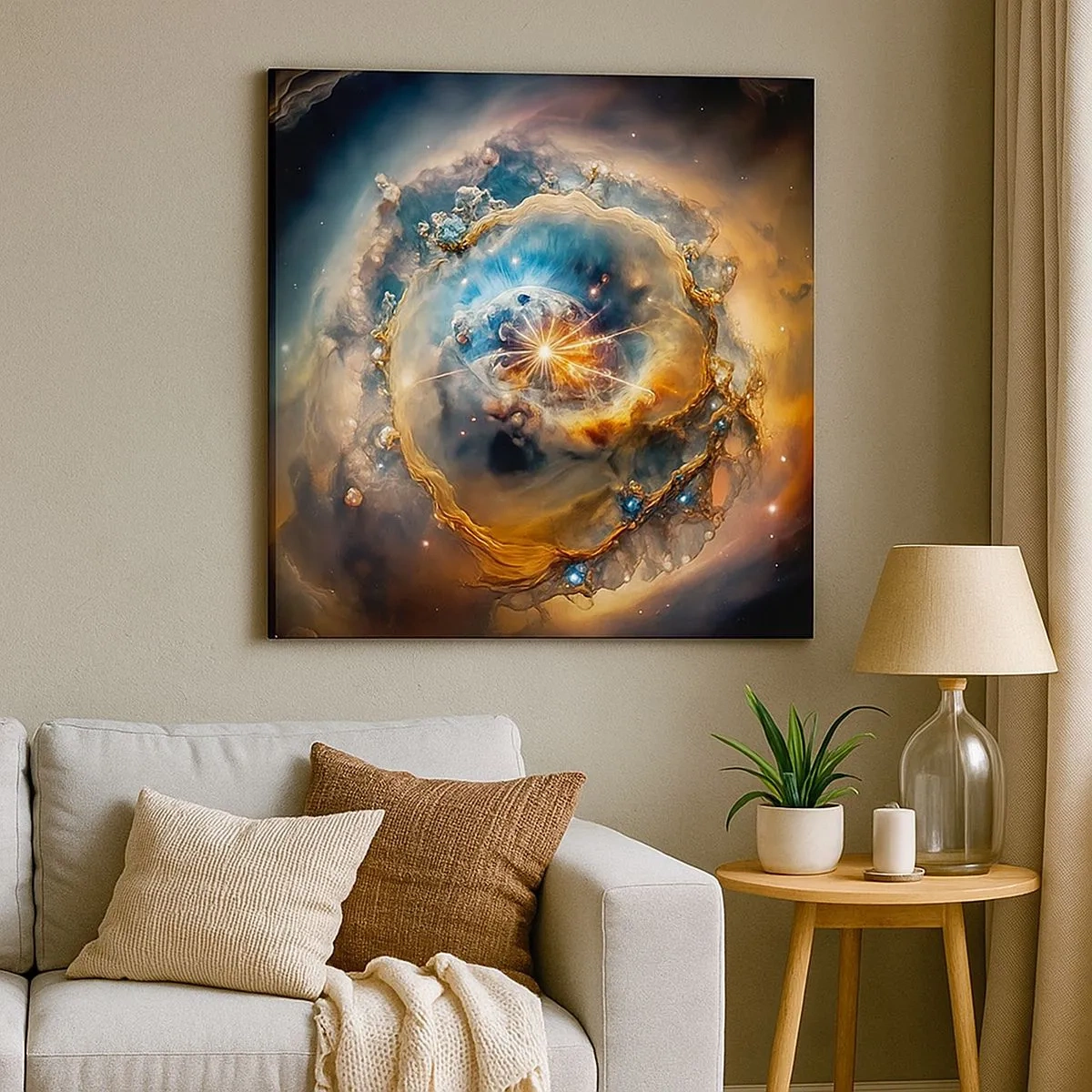 Bild auf Leinwand - Leinwandbild - Anfang - 30x30 cm