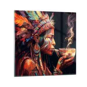 Glasbild - Bild auf glas - Magisches Ritual - 40x40 cm