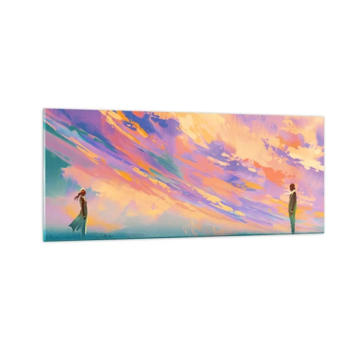 Glasbild - Bild auf glas - Die Anziehungskraft - 100x40 cm