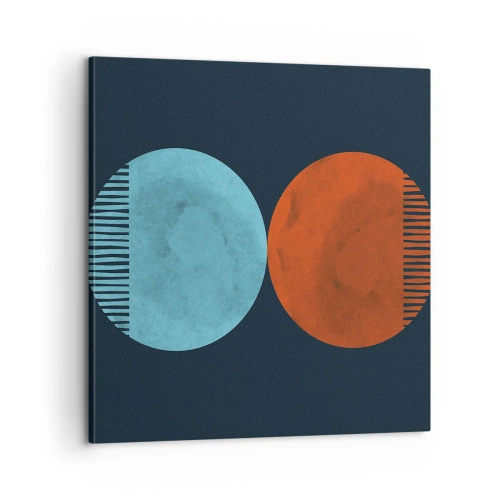 Bild auf Leinwand - Leinwandbild - Nur Geometrie? - 60x60 cm