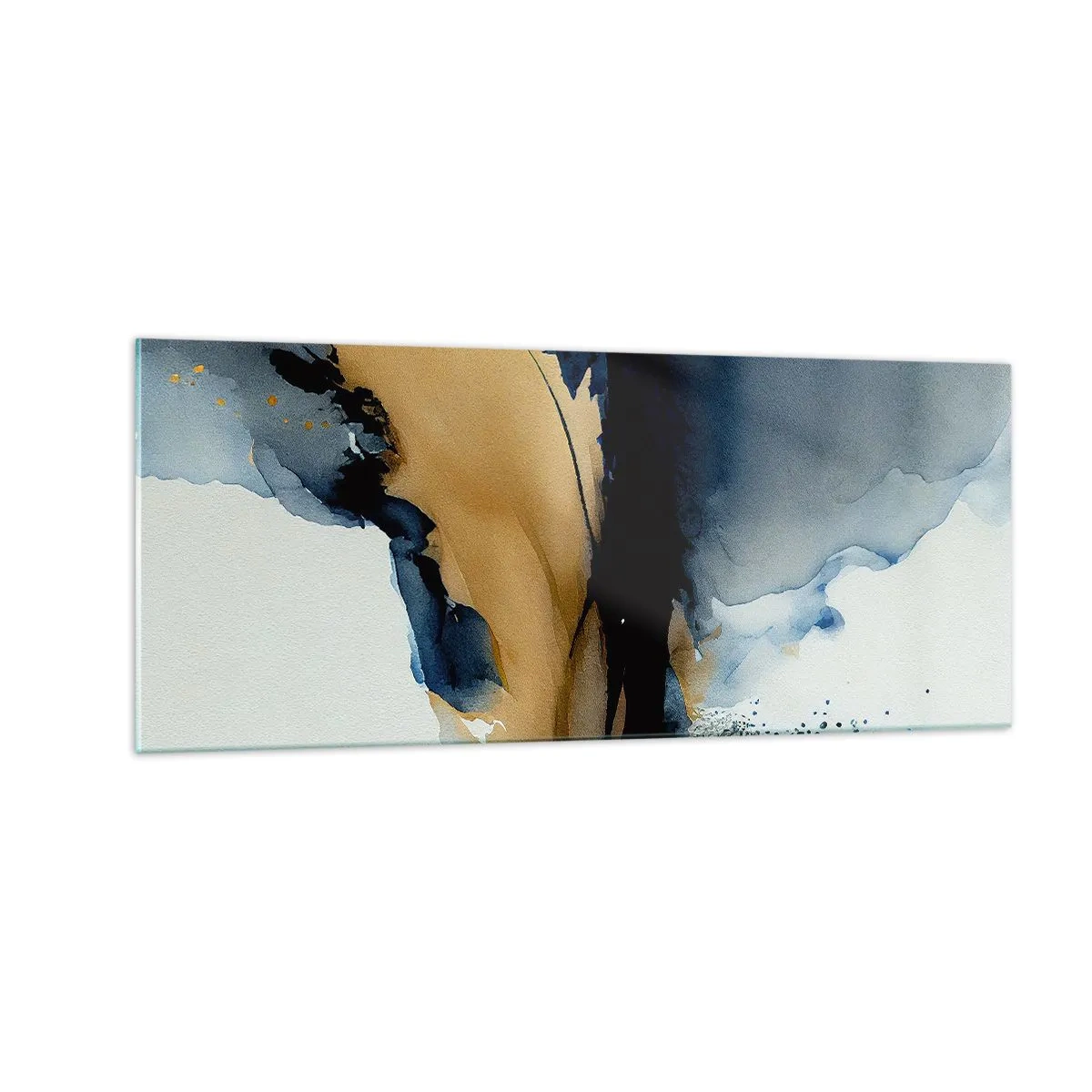 Glasbild - Bild auf glas - Hinter dem Vorhang - 100x40 cm