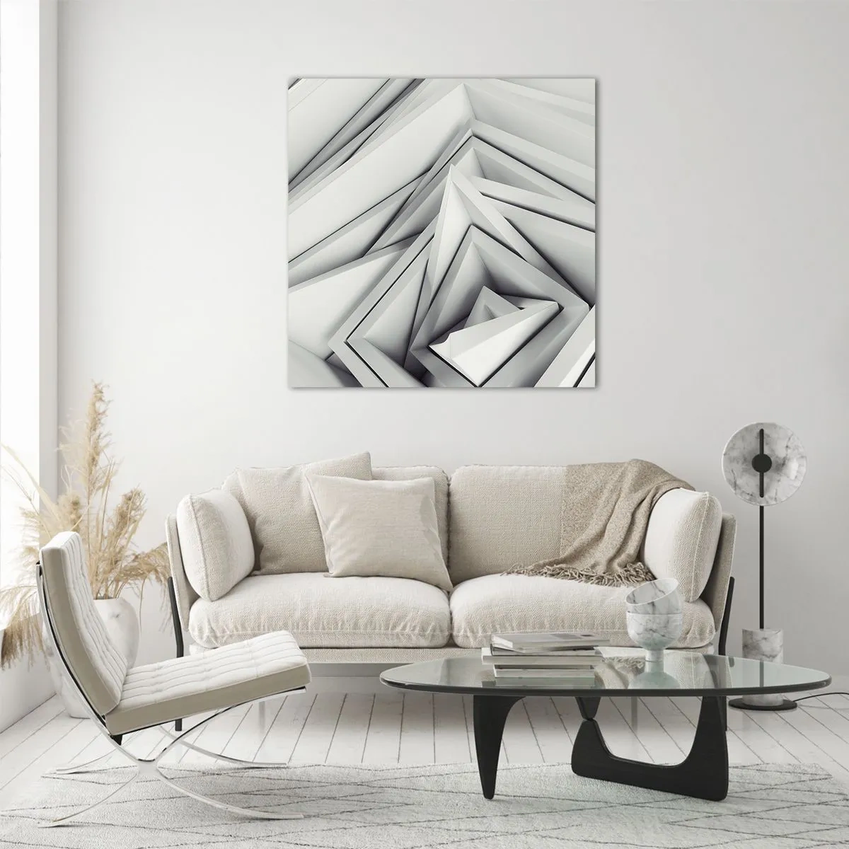 Glasbild - Bild auf glas - Spitzwinklige Knospen - 30x30 cm