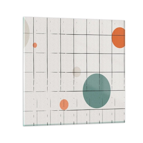 Glasbild - Bild auf glas - Gefangen. Wir oder sie? - 70x70 cm