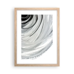 Poster in einem Rahmen aus heller Eiche - Orbitale Komposition - 30x40 cm