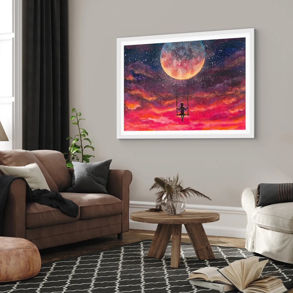 Poster in einem weißen Rahmen - Traum - 70x50 cm
