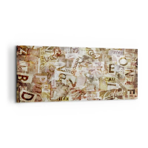 Bild auf Leinwand - Leinwandbild - Ich vereinige das Geschwätz - 100x40 cm