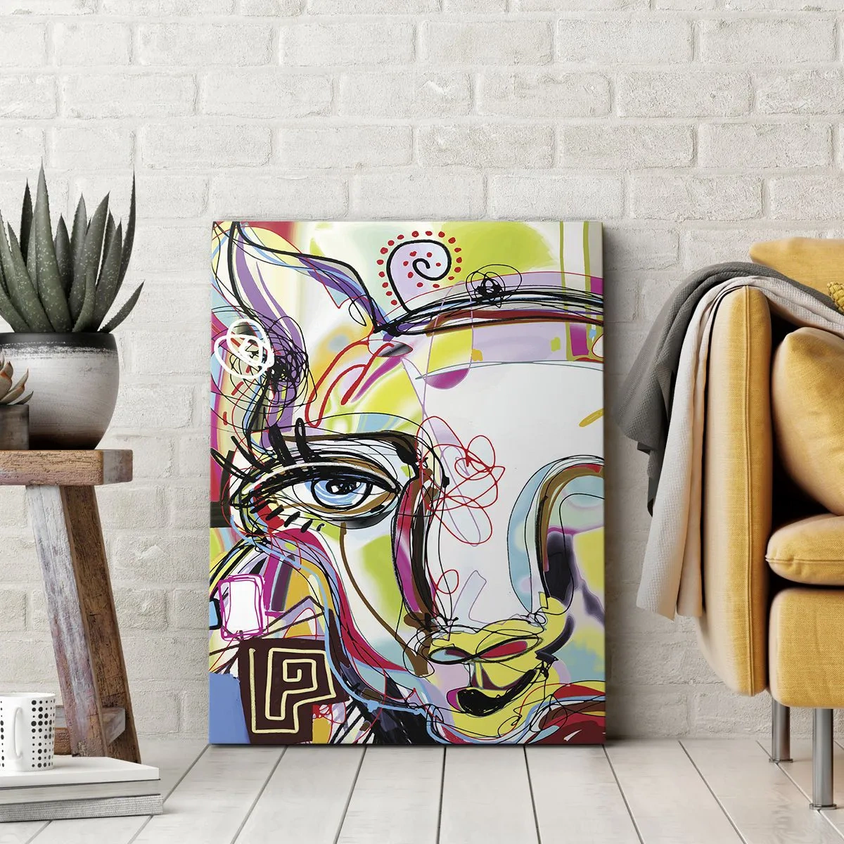 Bild auf Leinwand - Leinwandbild - Der Reichtum des Abiturs der Katze - 55x100 cm