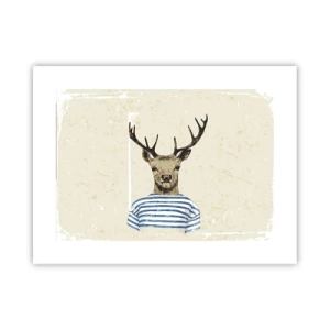 Poster - Weil ich gestreifte T-Shirts mag! - 40x30 cm