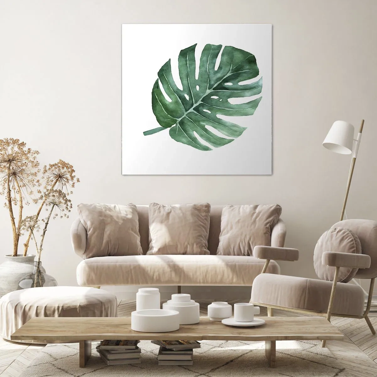 Bild auf Leinwand - Leinwandbild - Grünes Konzept - 50x50 cm