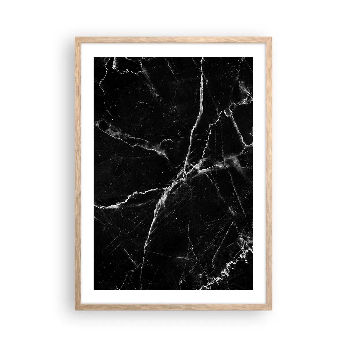 Poster in einem Rahmen aus heller Eiche - Geheimleben des Steins - 50x70 cm