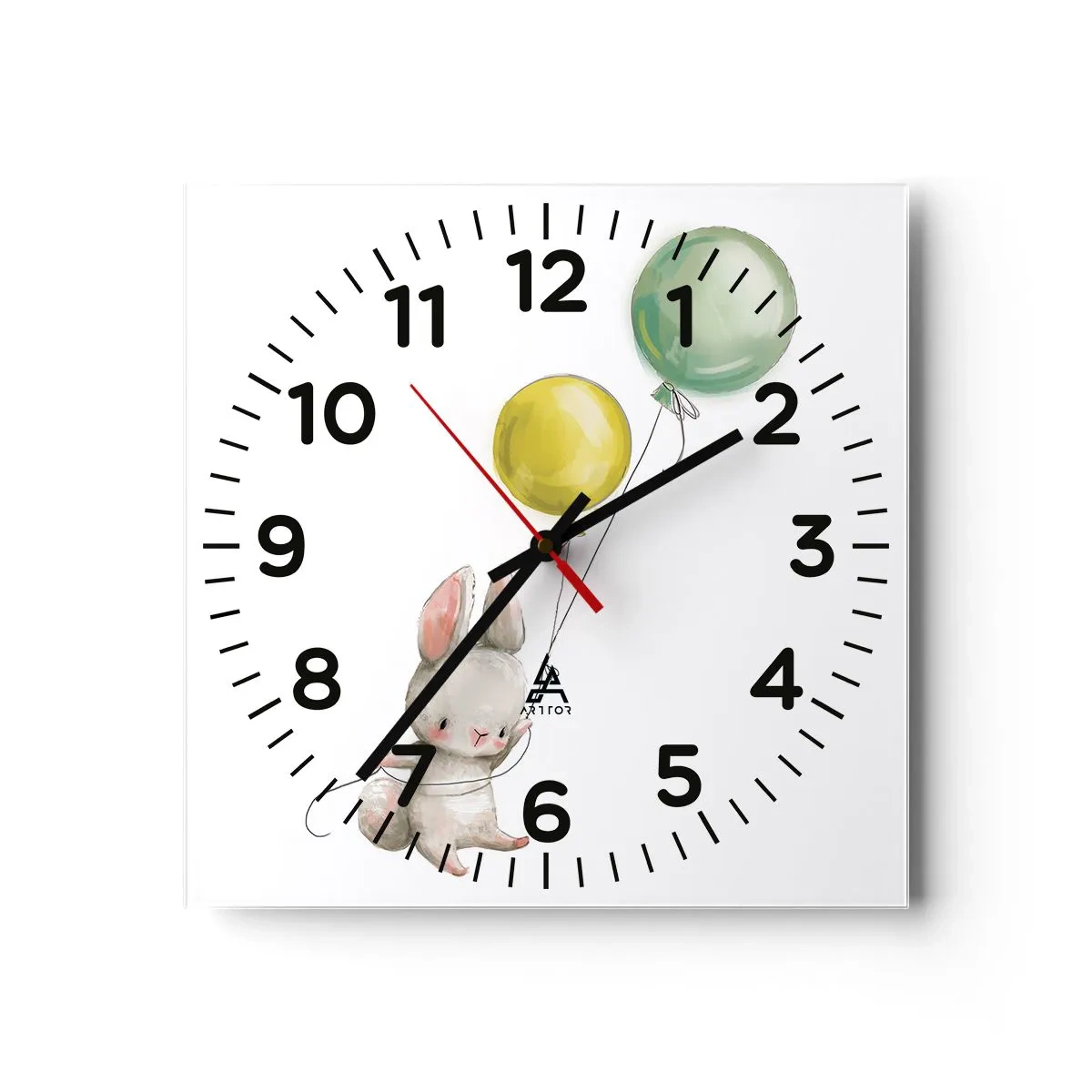 Wanduhr - Glasuhr - Ich werde auch fliegen! - 30x30 cm