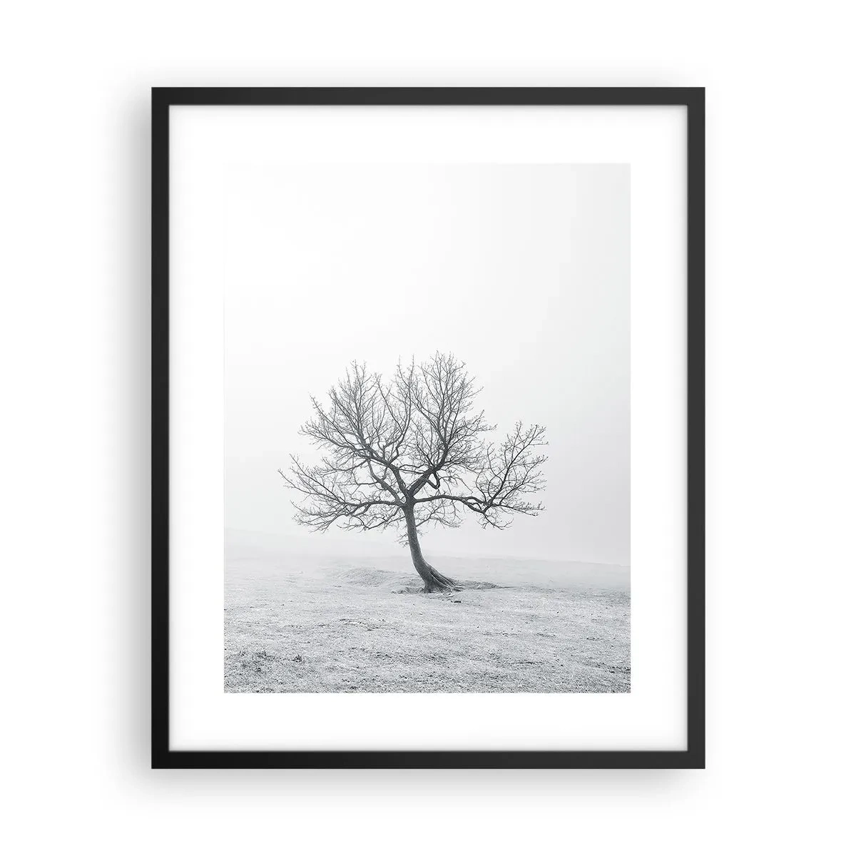 Poster in einem schwarzem Rahmen - Gegen das Nichts - 40x50 cm