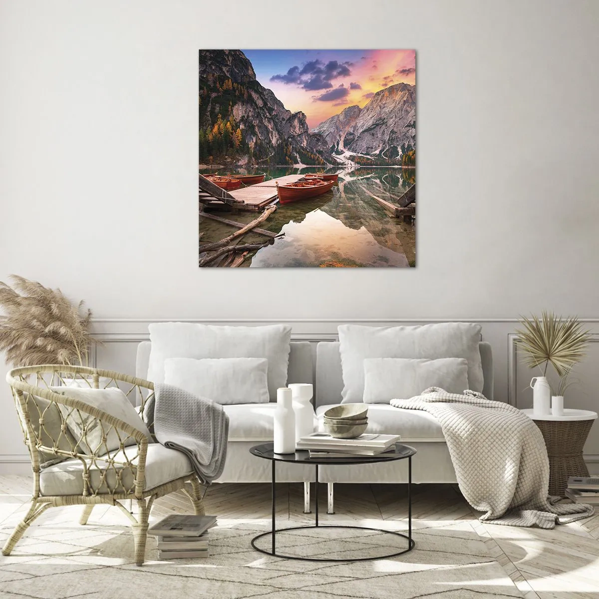 Glasbild - Bild auf glas - Versprechen des Tages - 60x60 cm