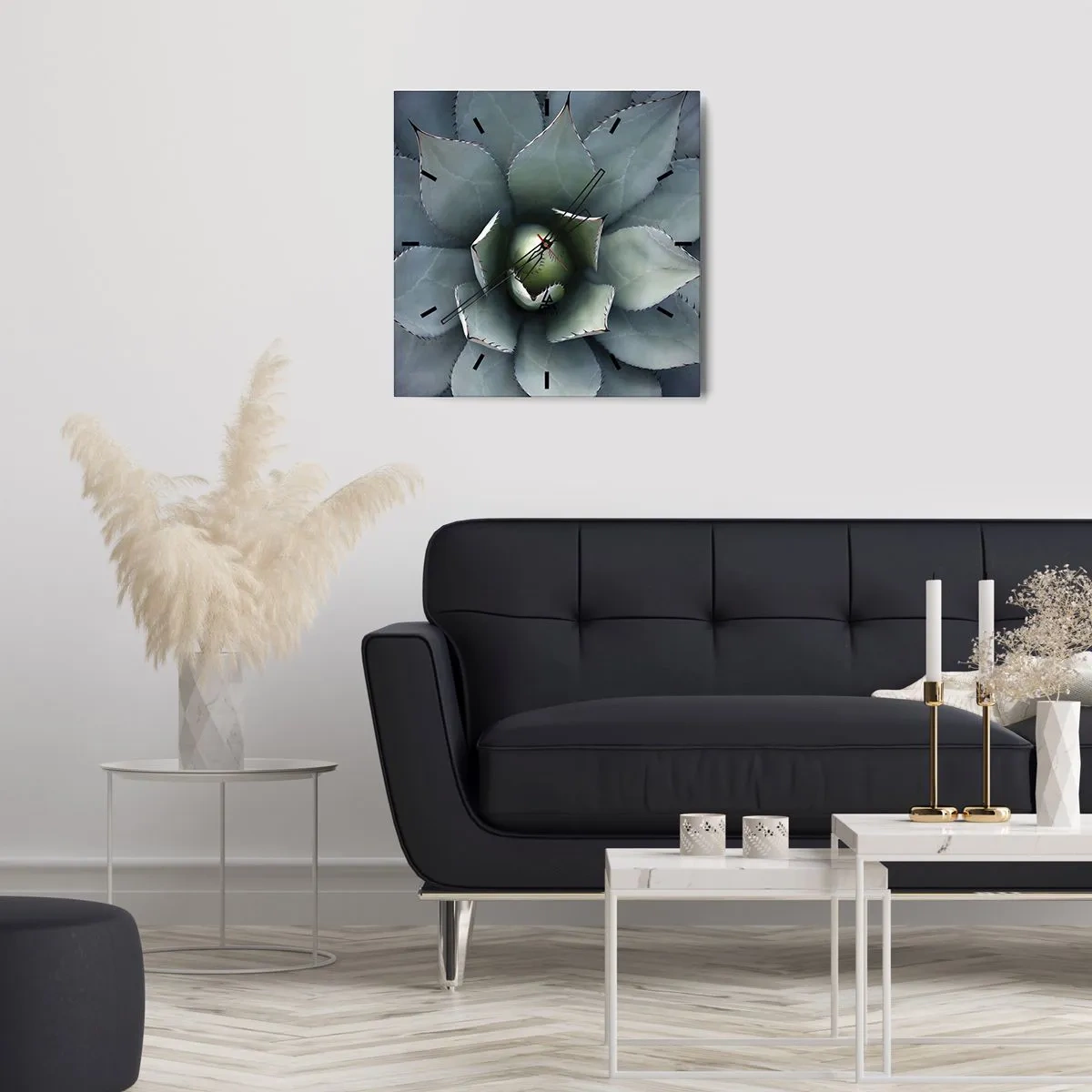 Wanduhr - Glasuhr - Es lockt an und warnt - 40x40 cm