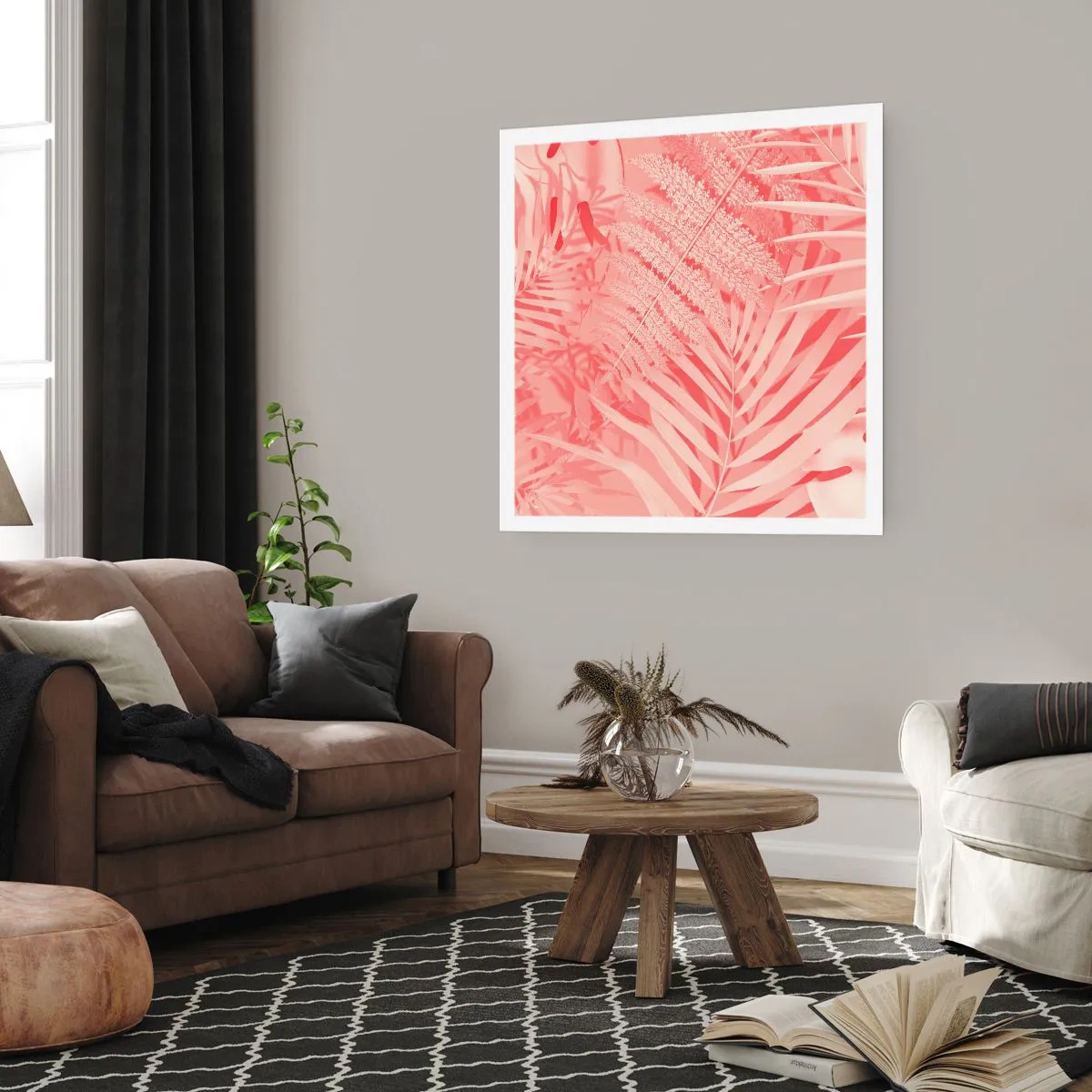 Poster - Rosa Konzept - 60x60 cm