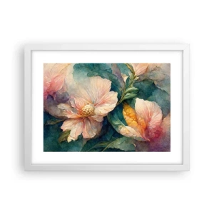 Poster in einem weißen Rahmen - Pure Subtilität - 40x30 cm