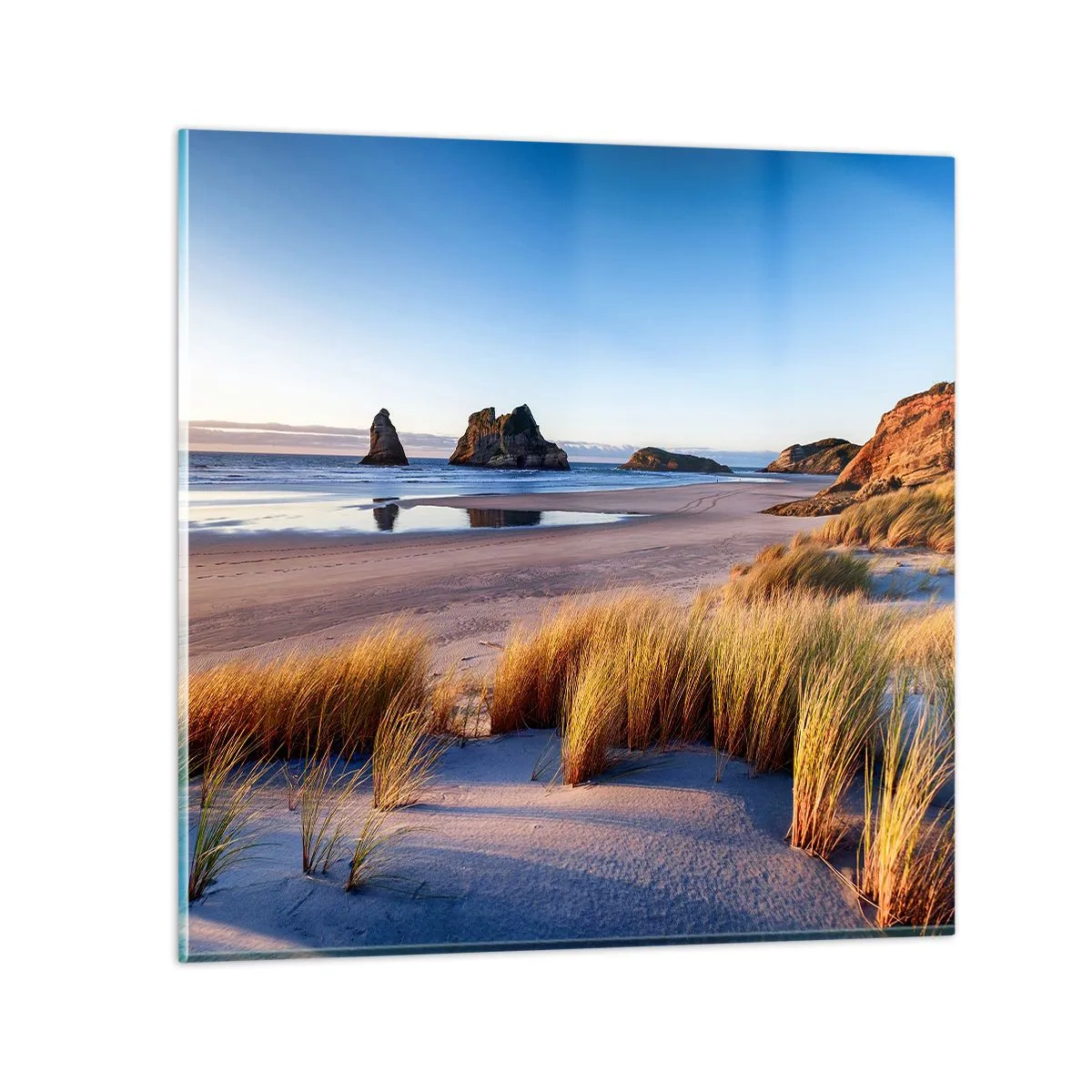 Glasbild - Bild auf glas - Für Friedenssuchende - 30x30 cm