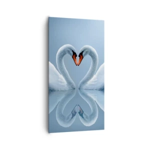 Bild auf Leinwand - Leinwandbild - Zeit für die Liebe - 65x120 cm