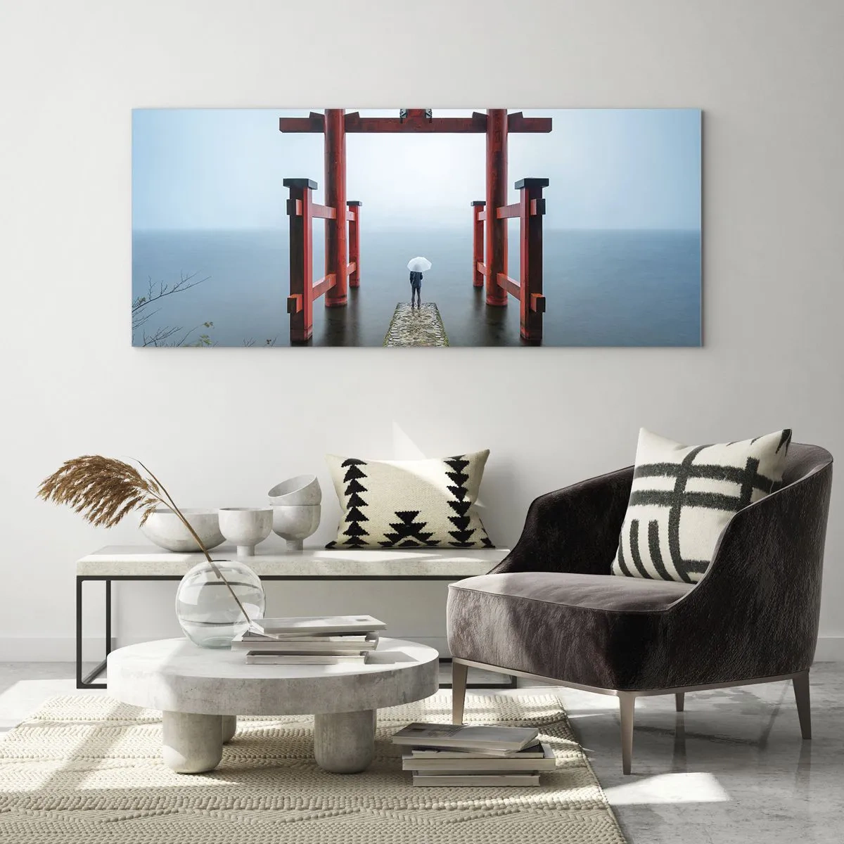 Glasbild - Bild auf glas - Japanische Träumerei - 90x30 cm