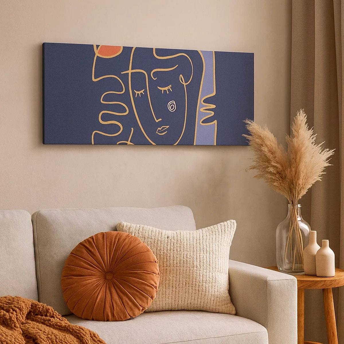 Bild auf Leinwand - Leinwandbild - In Gedanken - 30x30 cm