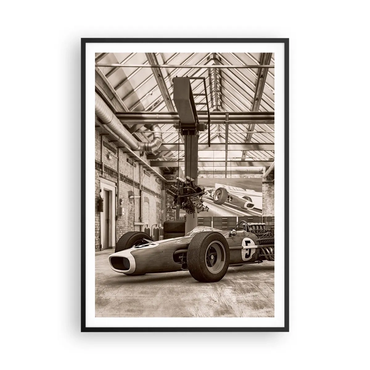 Poster in einem schwarzem Rahmen - Die Siegerruhe - 70x100 cm