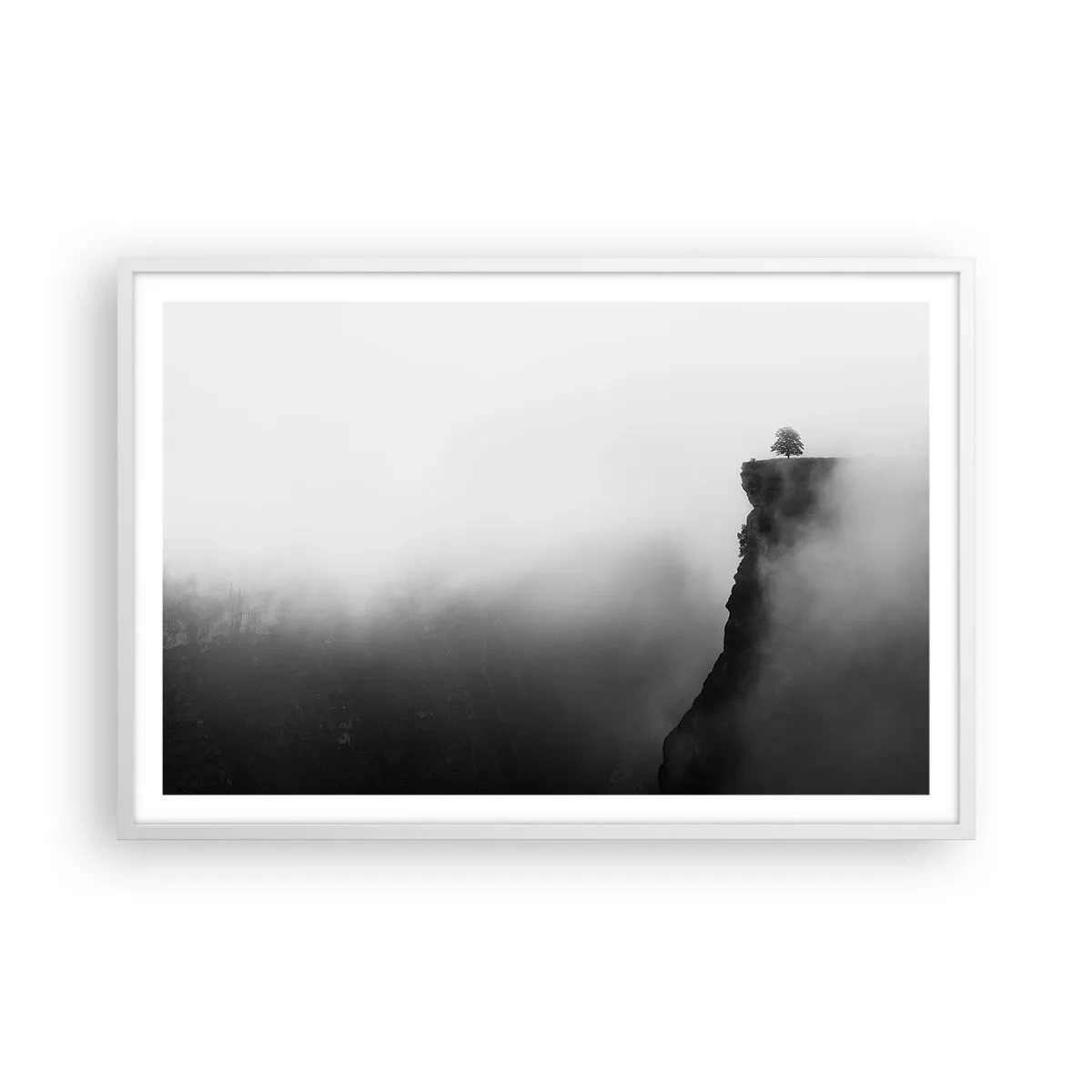 Poster in einem weißen Rahmen - Am Rande der Welt - 91x61 cm