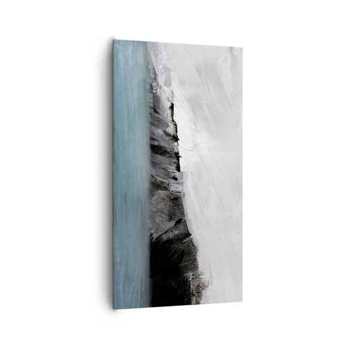 Bild auf Leinwand - Leinwandbild - Wasser – Erde: Kampf der Naturelemente - 65x120 cm