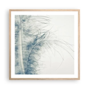 Poster in einem Rahmen aus heller Eiche - Flüstern der Natur - 60x60 cm