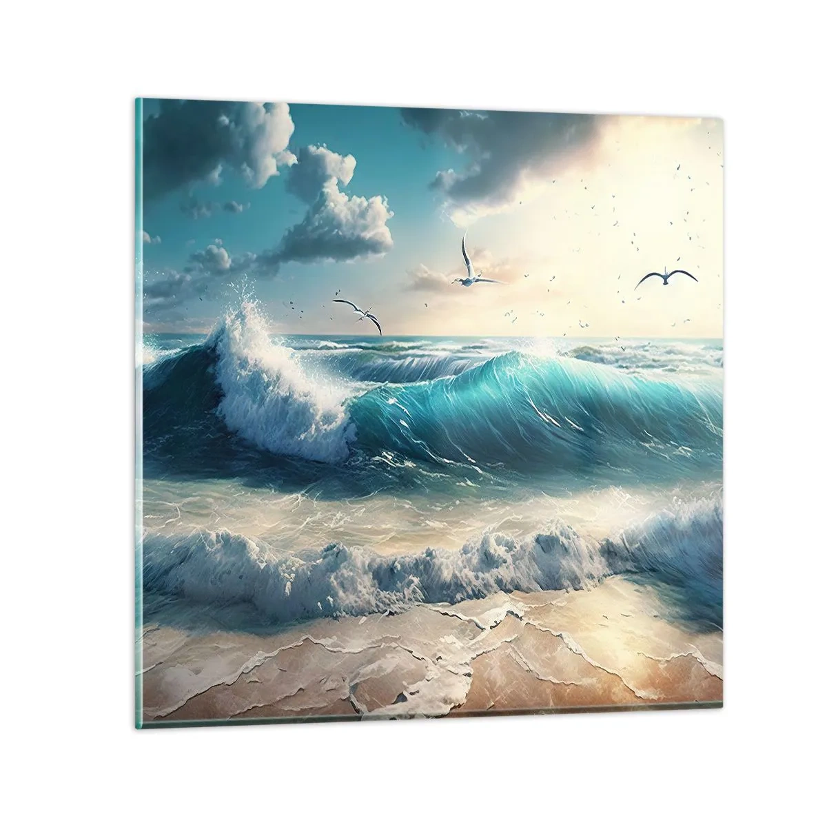 Glasbild - Bild auf glas - Es summt nur für dich - 70x70 cm