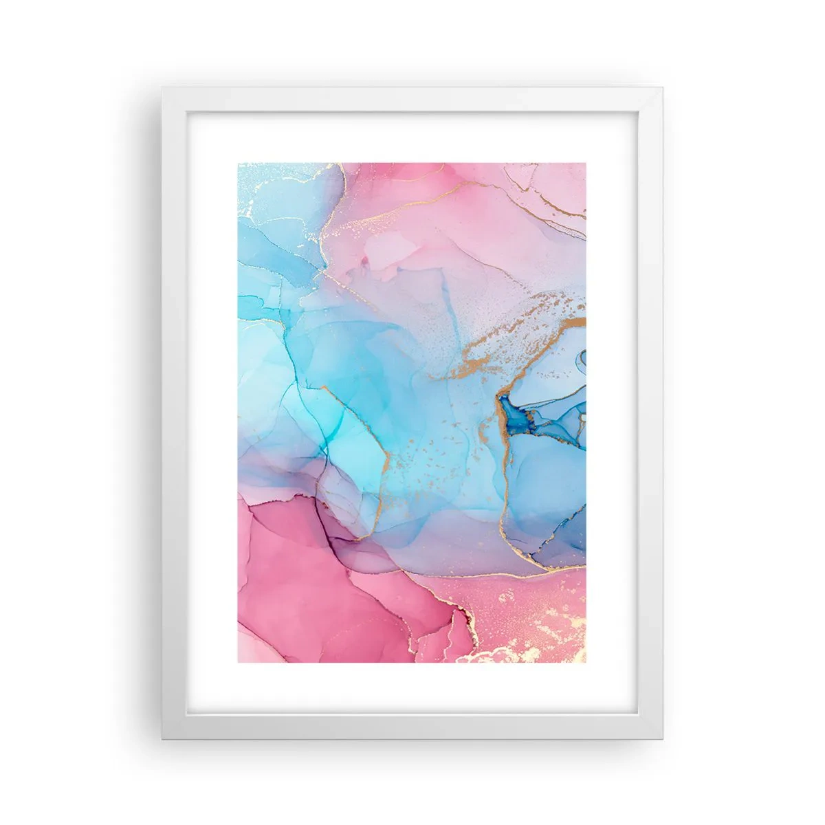 Poster in einem weißen Rahmen - Begegnung und Durchdringung - 30x40 cm