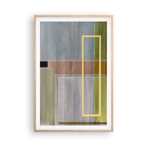 Poster in einem Rahmen aus heller Eiche - Einfach und ruhig - 61x91 cm