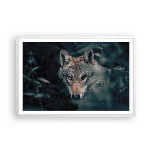 Poster in einem weißen Rahmen - Jäger - 91x61 cm